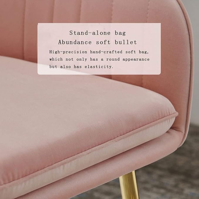 Kitchen Islands Stools Soft Velvet Dining Chair,Cafe Milk Tea Dessert Shop Small Apartment Lounge Chairs (Grey)