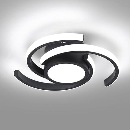 ADISUN Modern LED Ceiling Light,6000K Semi Flush Mount Ceiling Light Fixture,Small Ceiling Lamp for Living Room Bedroom Corridor Aisle Hallway (D11 in*H2.9 in; 33W; No Remote)