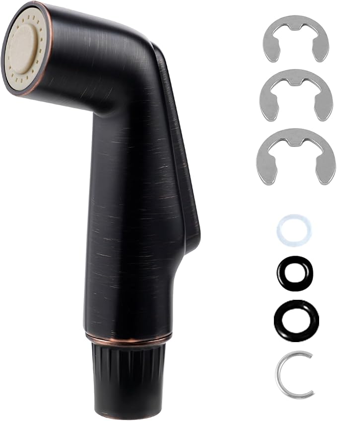 Hygie Rinse Kitchen Sink Side Sprayer Head Replacement Universal Sink Sprayer Attachment Compatible with Delta, Moen, Kohler OEM Brand, Kitchen Sink Faucet Spray Head, Oil Rubbed Bronze