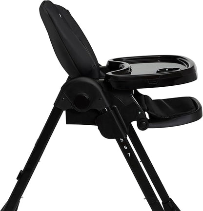 Little Folks by Delta Children 2-in-1 SlimFold High Chair for Babies and Toddlers, Black