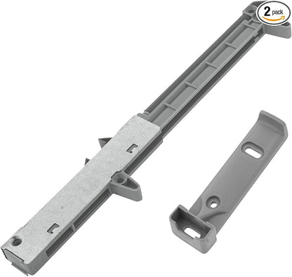 2-Pack Rok Hardware Soft Close for Wood Drawers/Soft Close Drawer Adapter/Add-On/Retrofit (Gray), SCD104G