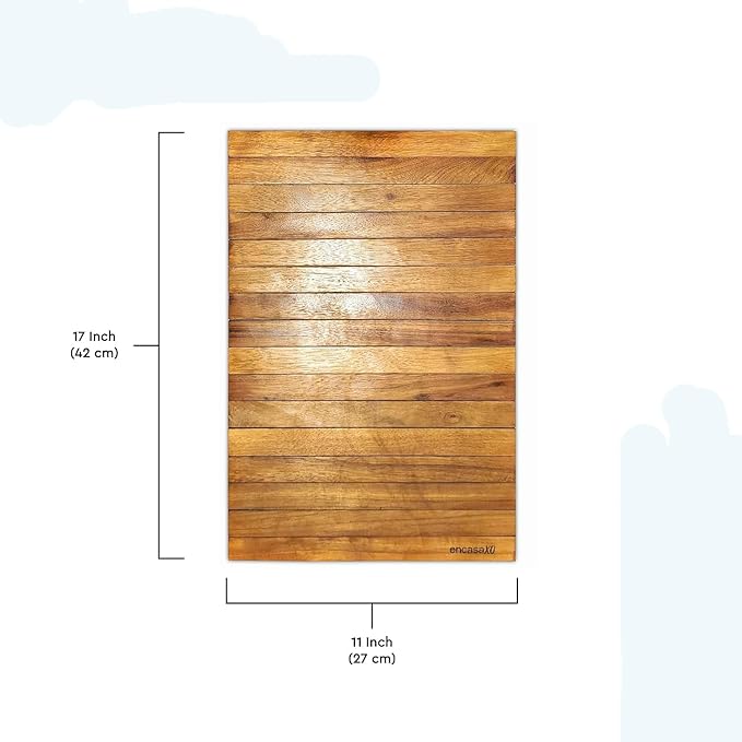 Food Grade Flexible and Foldable Wooden Sofa Armrest Tray - Convenient Dining and Snack Holder for Sofa or Armchair Dining Table Mat |Suitable for Food/Drinks/Snacks/Cup Coaster