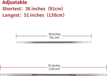 CPT-4 Undermount Sink Supports Brackets Adjustable Stainless Steel Installation Kit for Heavy Duty Undermount Kitchen Sink (36-51 inches（91-130cm）)
