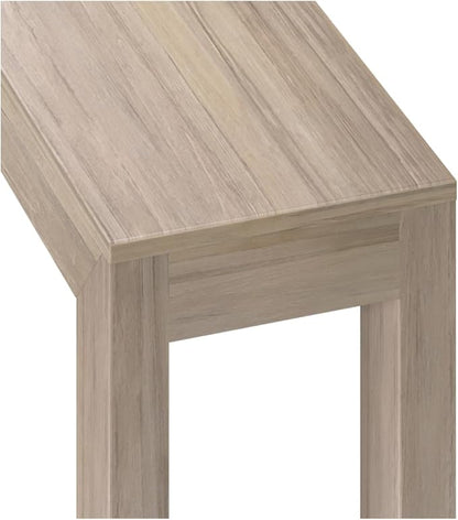 Plank+Beam Modern 56 Inch Console Table, Solid Pine Wood Entryway Table, Narrow Sofa Table for Hallway or Living Room, Blonde
