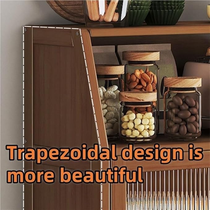 Sideboard, Prefab Tiny Homes, Kitchen Hutch, Hutch Cabinet with Storage, Bakers Rack, Kitchen Island, Storage Cabinet for Kitchen, Foyer, Study(39.4 * 13 * 37.4in)