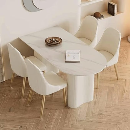 Restaurant Table Dinner Table Slate Island Dining Table Modern Simple Dining Table Cream Style Home Dining Table Party Table Negotiation Table Rustic Farmhouse Dining Table (Size : S:120 * 80 * 75cm)