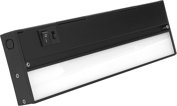 NICOR Lighting NUC512SBK NUC(v5) Undercabinet Light, 12.5, Black