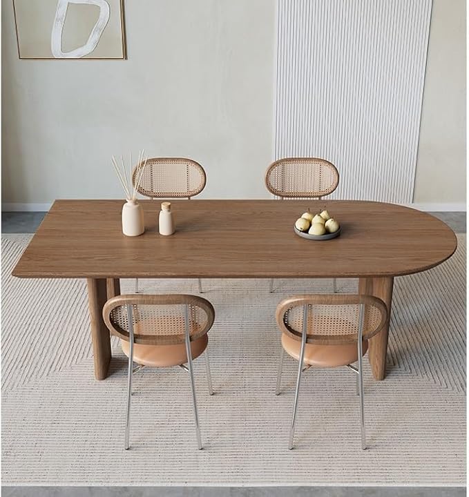 JITUIHOM Dining Room Table Solid Wood Island Table Rectangular Wall-Mounted Home Desk Restaurant Dining(160cm)