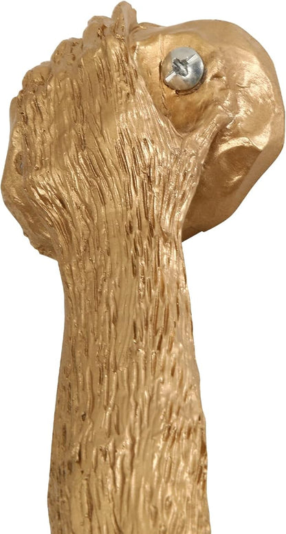 YIYIBYUS Monkey Wall Lamp, Vintage Resin Monkey Form Wall Lamp, Nordic Light Retro Resin Monkey Light Fixture, Modern Wall Lighting E26(Not Included) for Dining Living Room Bedroom (Golden)