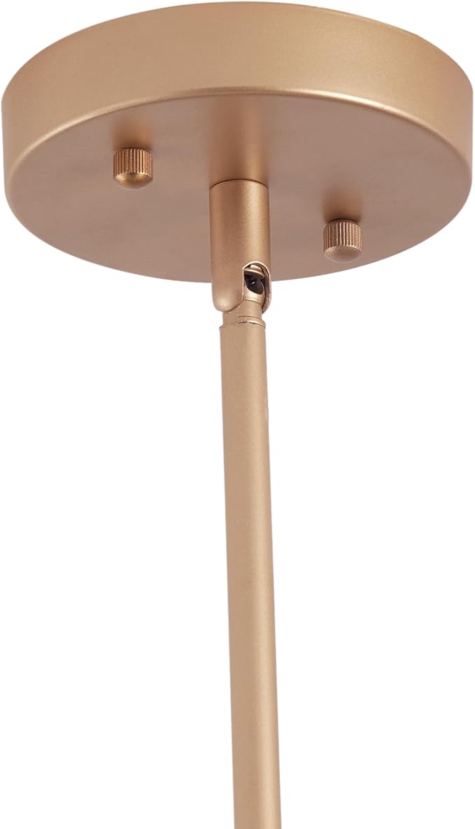 Aiwen Modern 2-Light Kitchen Island Pendant Light 46.45 inch Rose Gold Pendant Lights with Fabric Shade Classic Farmhouse Linear Chandelier Over Table for Dining Room Bar E12