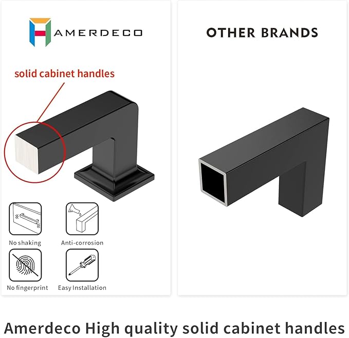 Amerdeco 10 Pack Brushed Satin Nickel Cabinet Pulls 10 Inch(256MM) Hole Centers Kitchen Cabinet Handles Cabinet Hardware Kitchen Handles for Cabinets Cupboard Handles Drawer Pulls ZH0019…