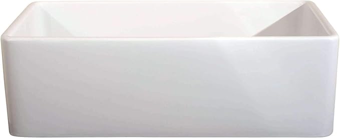 Fireclay sink, 33" Apron Front Farmhouse Kitchen Sink. Solid (Not Hollow.)
