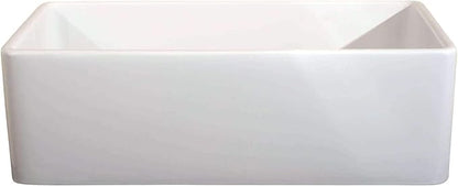 Fireclay sink, 33" Apron Front Farmhouse Kitchen Sink. Solid (Not Hollow.)