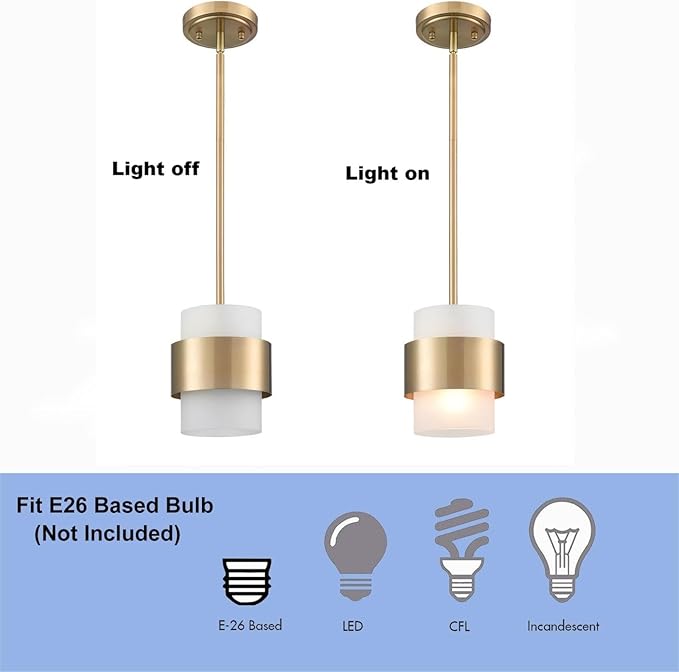 DEYNITE Modern Home Pendant Light Fixtures Hanging Light for Kitchen Island