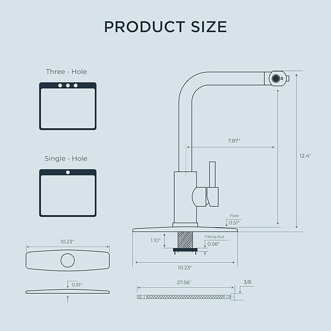FORIOUS Touchless Waterfall Kitchen Faucets, Black Kitchen Sink Faucet with Pull Down Sprayer, Stainless Steel Modern Contemporary Kitchen Faucet Hands-Free for Laundry Bar Rv Farmhouse