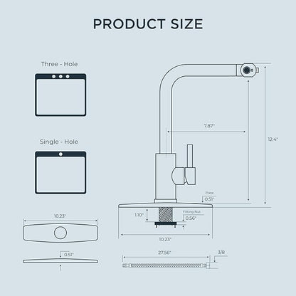 FORIOUS Touchless Waterfall Kitchen Faucets, Black Kitchen Sink Faucet with Pull Down Sprayer, Stainless Steel Modern Contemporary Kitchen Faucet Hands-Free for Laundry Bar Rv Farmhouse