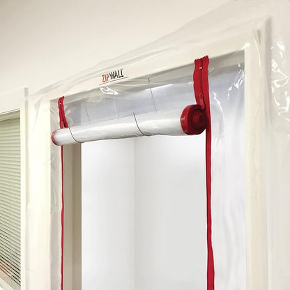 ZIPWALL ZDC - PK6 ZipDoor Commercial Door kit dust Containment, 6 Pack, Clear, 6 Count