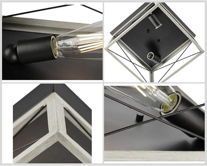 Progress Lighting Briarwood Collection 2-Light Ceiling Light, Flush Mount Ceiling Light Fixture for Interior Kitchen Lights, Hallway, Bedroom, Living Room, 12-Inch by 6-Inch, Graphite