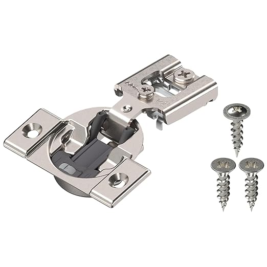 Blum 38N355BE08x10 Compact Soft-Close 1/2'' Overlay Blumotion Hinge, Nickel Finish (Pack of 10)