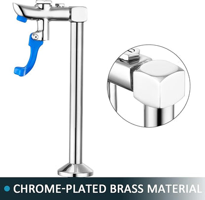 Glass Filler 14.5 Inches Deck Mount Faucet Glass Filling Station Water Station for Restaurants Kitchen Bar G1/2" Male with 3 Connector Adapter Brass Structure