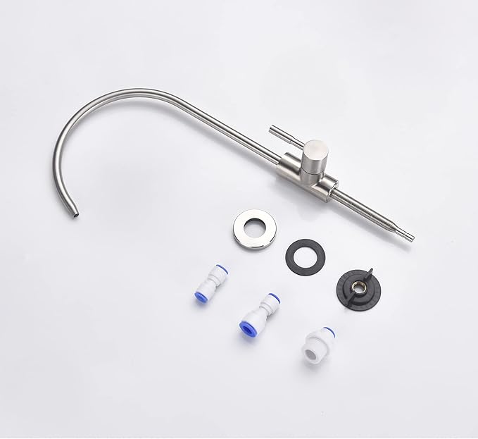 Drinking Water Faucet Brushed Stainless Steel, Kitchen Water Purifier Faucet for Non-Air Gap Reverse Osmosis Water Filtration System
