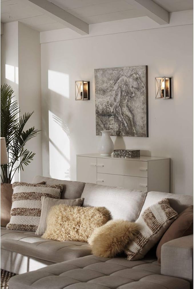 Progress Lighting P710012-143 Briarwood Graphite One-Light Wall Sconce, , Black