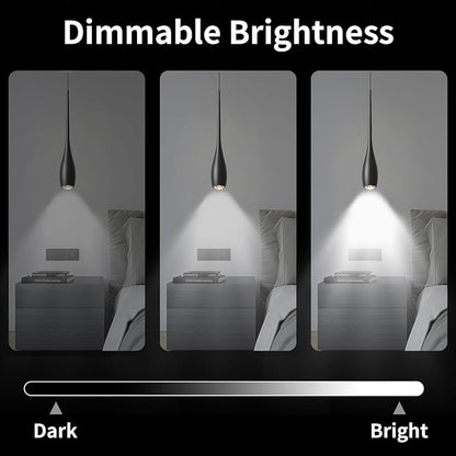 Black Pendant Lights Kitchen Island, Modern Pendant Light Fixtures, LED Hanging Light Over Sink for Bathroom, Bar, Dining Room, Bedroom（3 Pack）