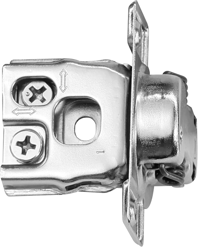 1 Inch Overlay Soft Close Cabinet Hinges, 6 Pack Slow Soft Close Hinges for Kitchen Cabinets Satin Nickel Hidden Self Closing Kitchen Cabinet Hinges for Cupboard