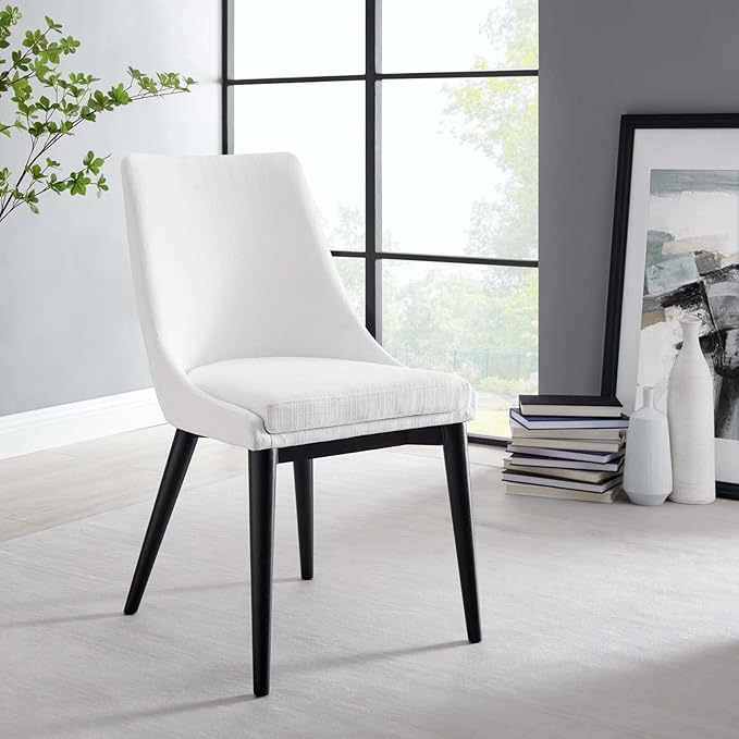 Modway EEI-2745-WHI-SET Viscount Dining Side Chair Fabric Set of 2, White