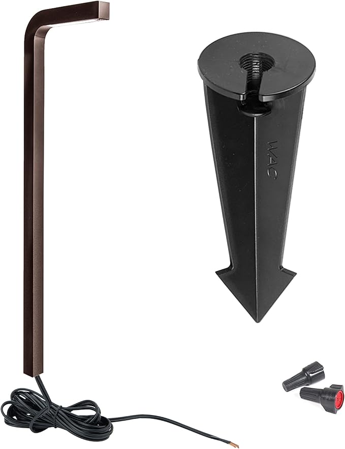 WAC Landscape Lighting, Balance LED 12V Path and Area Single Light 2700K Warm Built-in LED in Bronze