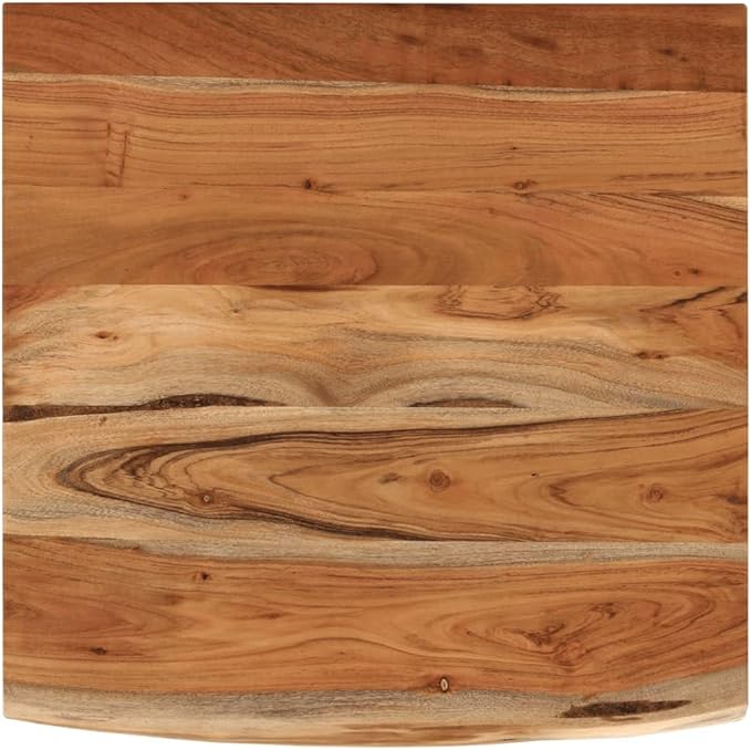 Solid Acacia Wood Live Edge Shelf Wall Mounted for Decorative Items with Shelf Supporting 165.3 lbs, Rustic Wall for Living Room, Brown Acacia Wood 16 x 16 x 1.0 Inches