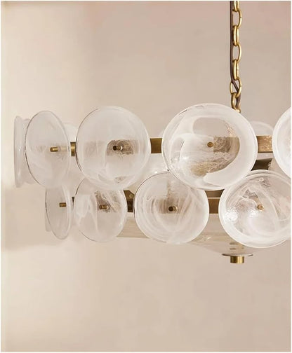 French Retro Design Brown Glass Lamp Living Room Lamp American Minimalist Bedroom Light Luxury Dining Room Chandelier,Modern Lighting