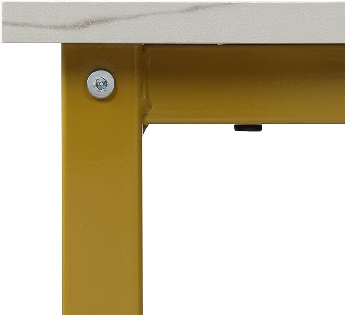 Finnhomy Bar Table Set, 23.6" Pub Table High Top Table, Square Bar Height Table, Bar Table with Stools, Kitchen Table Set for 2, Industrial Breakfast for Kitchen, Living Room, Gold