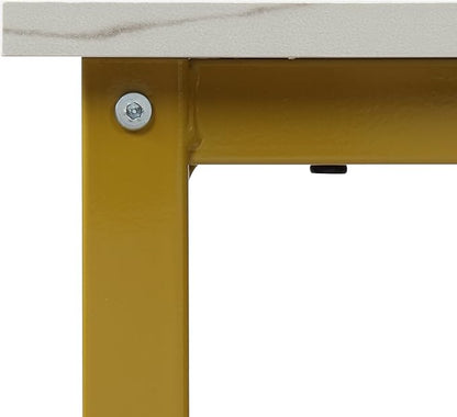 Finnhomy Bar Table Set, 23.6" Pub Table High Top Table, Square Bar Height Table, Bar Table with Stools, Kitchen Table Set for 2, Industrial Breakfast for Kitchen, Living Room, Gold
