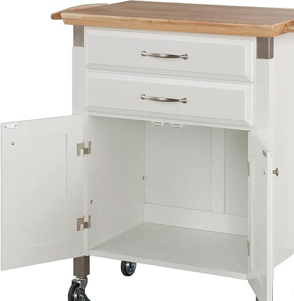 homestyles Dolly Madison Off-White Kitchen Cart