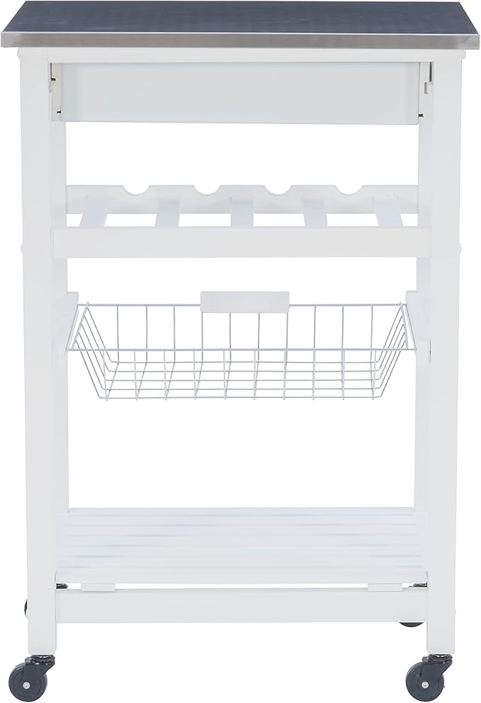Linon Home Décor Kitchen Cart White