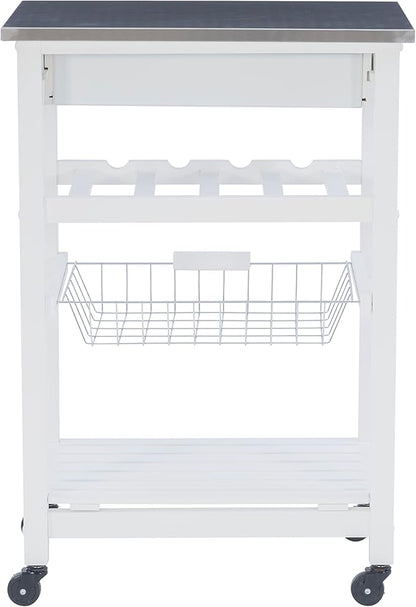 Linon Home Décor Kitchen Cart White