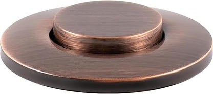 Westbrass ASB-B3-11 Sink Top Waste Disposal Replacement Air Switch Trim Only, Flush Button, Antique Copper