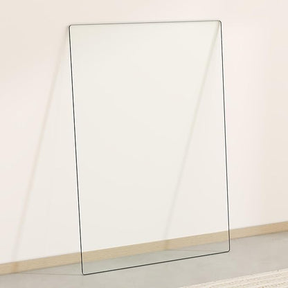 24"x36" Rectangle Tempered Glass Table Top 3/8" Thick Flat Polish Eased Corners Side Table Replacement Clear Glass Tables Top for Living Room Patio Table Tops