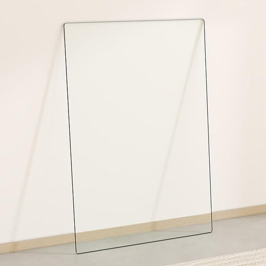 24"x36" Rectangle Tempered Glass Table Top 3/8" Thick Flat Polish Eased Corners Side Table Replacement Clear Glass Tables Top for Living Room Patio Table Tops