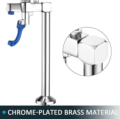 Glass Filler 14.5 Inches Deck Mount Faucet Glass Filling Station Water Station for Restaurants Kitchen Bar G1/2" Male with 3 Connector Adapter Brass Structure