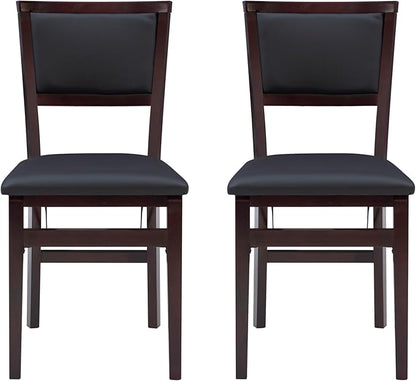 Linon Keira Pad Folding Chair, Set of 2, Engineered Wood