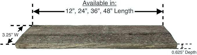 Rustic Farmhouse Reclaimed Barn Wood Bundle | 12 inch | Wood Plank | Wall Panels | Remodeling| DIY | Repurposed | Decoration | Shiplap | Natural Weathered Gray | Pack of 6 Planks