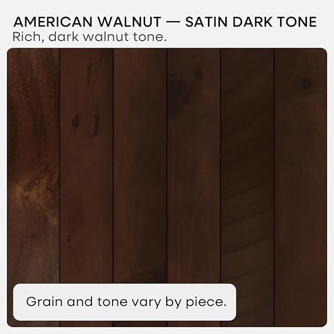 Homeforia Walnut 20 inch Floating Shelf, High End Solid Real Wood 20inch Floating Shelves for Wall Mounted, Dark Brown 20 inches Long Floating Shelves, Heavy Duty Bracket, 20 X 6.5 X 1.75 in, Set of 3