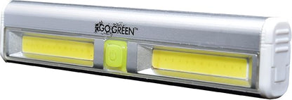 (GG-113-LBAR Universal Lite Bar, COB LED Technology, Wall Mounted Battery Powered LED Light, Cabinet Lighting (Batteries Included) 200 Lumen, Gray