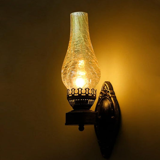 TFCFL Vintage Wall Sconce Rustic Farmhouse Wall Lamp Industrial Glass Wall Light Fixtures Bedside Wall Lighting for Living Room, Bedroom, Hallway (1PCS)