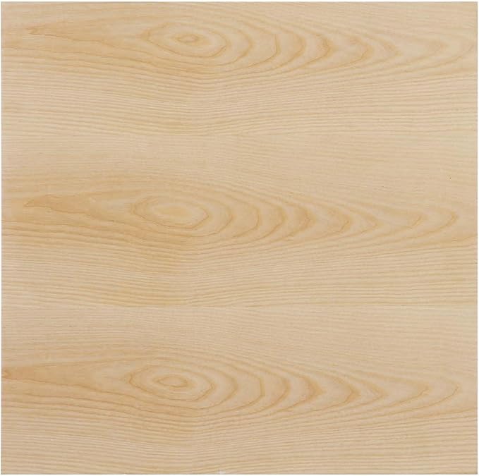 Modway Verne Square Wood Grain 24" Dining Table in Gold Natural