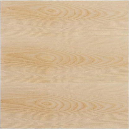 Modway Verne Square Wood Grain 24" Dining Table in Gold Natural