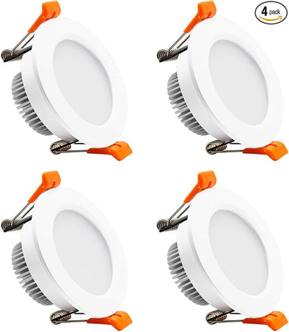 YGS-Tech 2 Inch LED Recessed Lighting, Dimmable Downlight 3W(35W Halogen Equivalent), CRI80, 4000K Natural White Ceiling Light with LED Driver (4 Pack)