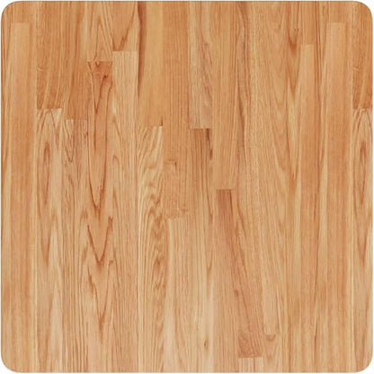 24x24 inch Solid Oak Wood Square Tabletop Varnished Rustic Brown Compact Countertop for Dining Coffee Kitchen Island Desk DIY Bar Small Space Indoor Outdoor